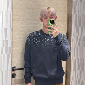 루이비통 위 모노그램 그라데이션 니트 남회색 레플리카 미러급 SA급 S급 고퀄리티 하이엔드 최상급 의류 [남성여성공용]