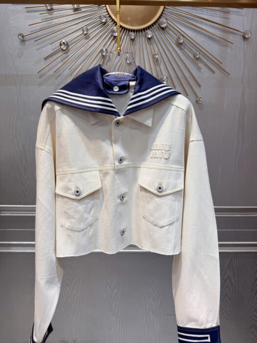 미우미우 업사이클드 데님 자켓&스커트 레플리카 미러급 SA급 S급 고퀄리티 하이엔드 최상급 의류 [여성] 4