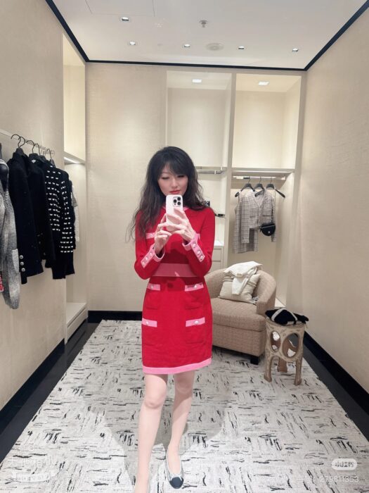 샤넬 콘트라스트 니트 드레스 레플리카 미러급 SA급 S급 고퀄리티 하이엔드 최상급 의류 [여성] 3