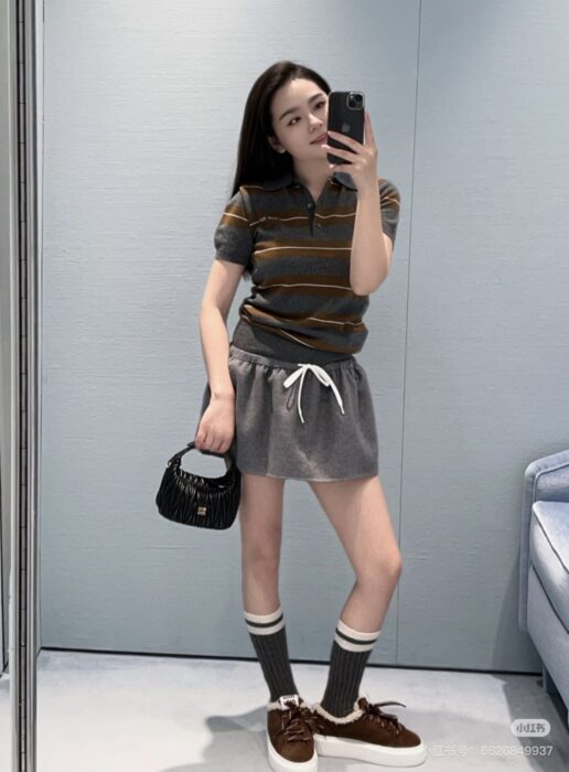 미우미우 더블 캐시미어 블루종 세트 레플리카 미러급 SA급 S급 고퀄리티 하이엔드 최상급 의류 [여성] 17