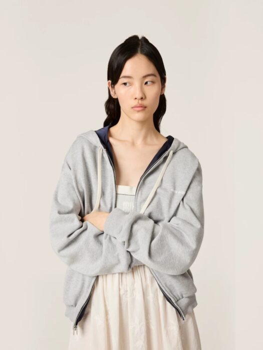 미우미우 저지 및 테크니컬 퐁제 블루종 자켓(2color) 레플리카 미러급 SA급 S급 고퀄리티 하이엔드 최상급 의류 [여성] 31