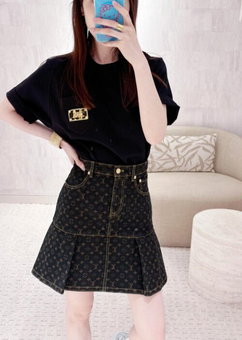 루이비통 모노그램 데님 플리츠 스커트 레플리카 미러급 SA급 S급 고퀄리티 하이엔드 최상급 의류 [여성] 8