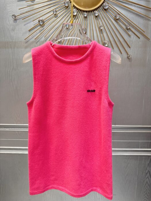 미우미우 캐시미어와 실크 크루넥 니트 탑(2color) 레플리카 미러급 SA급 S급 고퀄리티 하이엔드 최상급 의류 [여성] 13