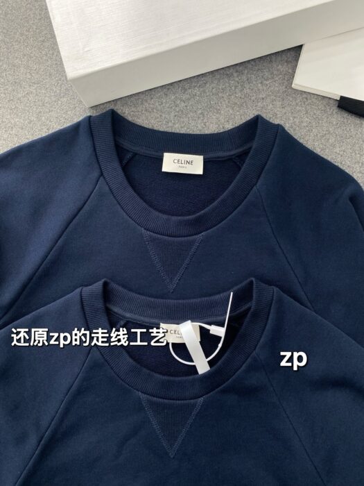 셀린느 스웨트셔츠 네이비 레플리카 미러급 SA급 S급 고퀄리티 하이엔드 최상급 의류 [남성여성공용] 4