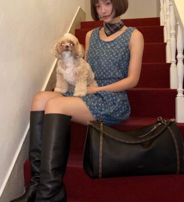 루이비통 모노그램 데님 드레스 레플리카 미러급 SA급 S급 고퀄리티 하이엔드 최상급 의류 [여성] 4