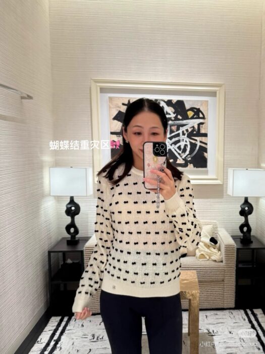 샤넬 리본 크루넥 니트 레플리카 미러급 SA급 S급 고퀄리티 하이엔드 최상급 의류 [여성] 3