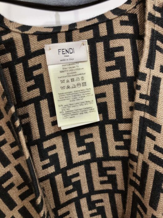 펜디 올 오버 FF로고 자카드 혼방 케이프 브라운 레플리카 미러급 SA급 S급 고퀄리티 최상급 하이엔드 [여성] 6