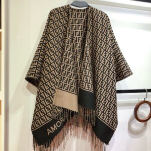 펜디 올 오버 FF로고 자카드 혼방 케이프 브라운 레플리카 미러급 SA급 S급 고퀄리티 최상급 하이엔드 [여성]