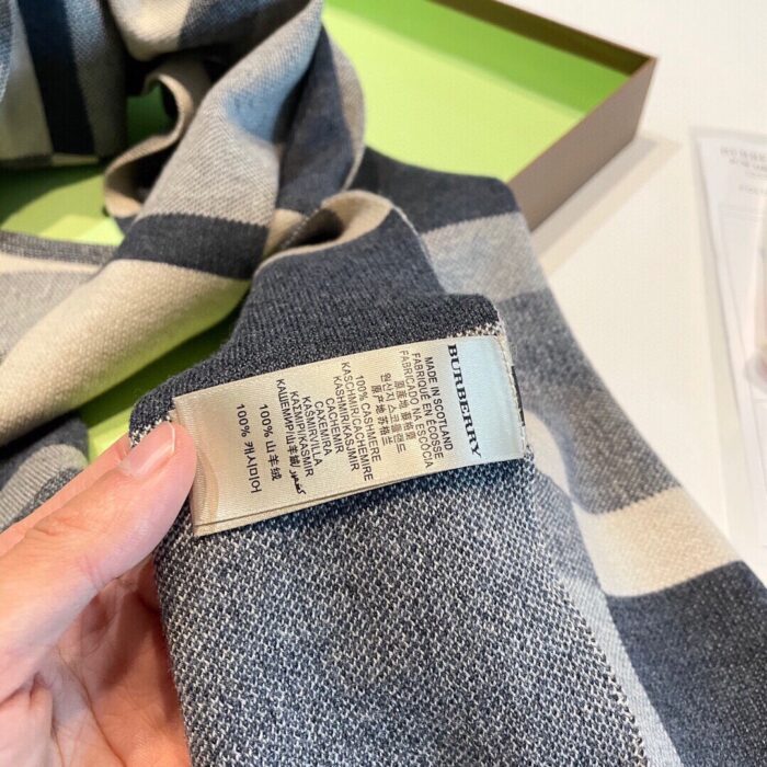 버버리 승마 배색 체크 스카프 그레이 베이지 캐시미어 레플리카 미러급 SA급 S급 고퀄리티 최상급 하이엔드 머플러 목도리 [남성여성공용] 7