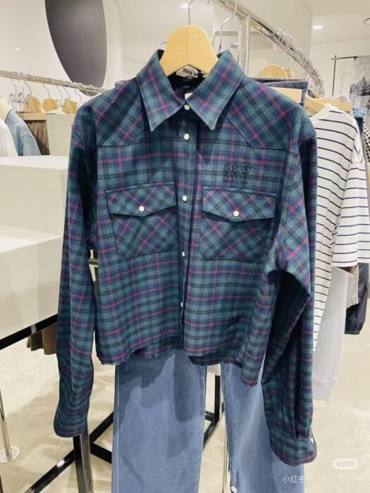 미우미우 체크 셔츠 레플리카 미러급 SA급 S급 고퀄리티 하이엔드 최상급 의류 [여성] 13