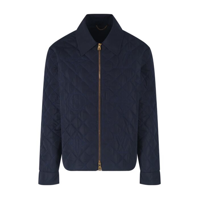 루이비통 로고 자수 퀼팅 코튼 자켓 네이비 레플리카 미러급 SA급 S급 고퀄리티 하이엔드 최상급 의류 [남성여성공용] 3