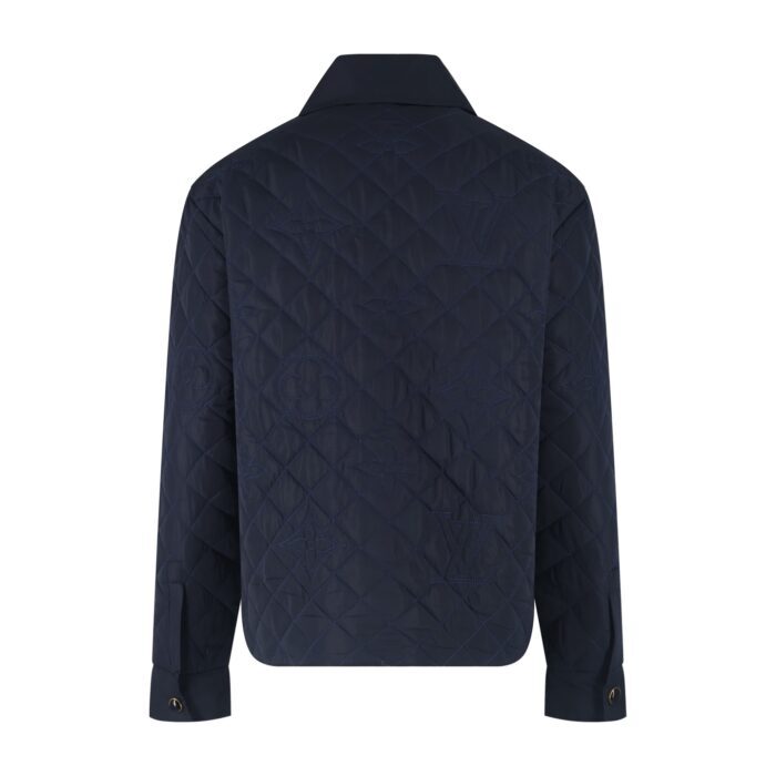 루이비통 로고 자수 퀼팅 코튼 자켓 네이비 레플리카 미러급 SA급 S급 고퀄리티 하이엔드 최상급 의류 [남성여성공용] 4