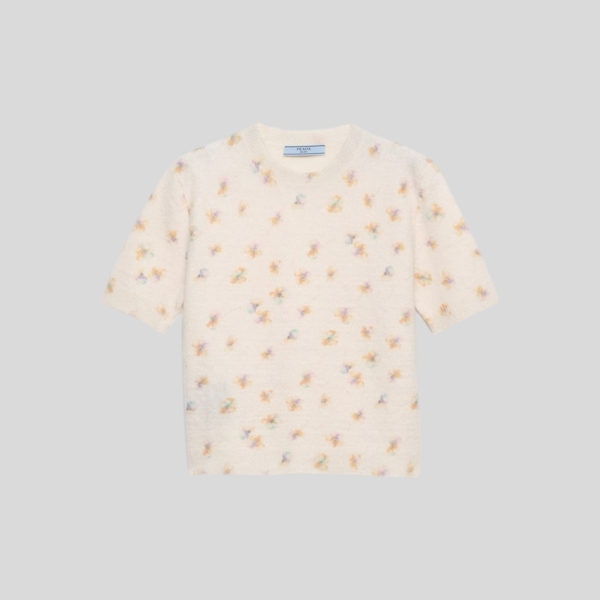 프라다 플로럴 프린트 울 크루넥 스웨터 레플리카 미러급 SA급 S급 고퀄리티 하이엔드 최상급 의류 [여성]