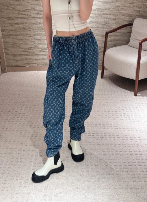 루이비통 모노그램 데님 팬츠 레플리카 미러급 SA급 S급 고퀄리티 하이엔드 최상급 의류 [여성] 2