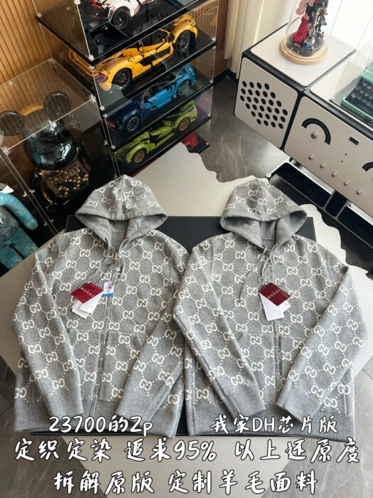 구찌 리버시블 GG 울 양면 후드집업 그레이 794935 레플리카 미러급 SA급 S급 고퀄리티 하이엔드 최상급 의류 [남성여성공용] 3