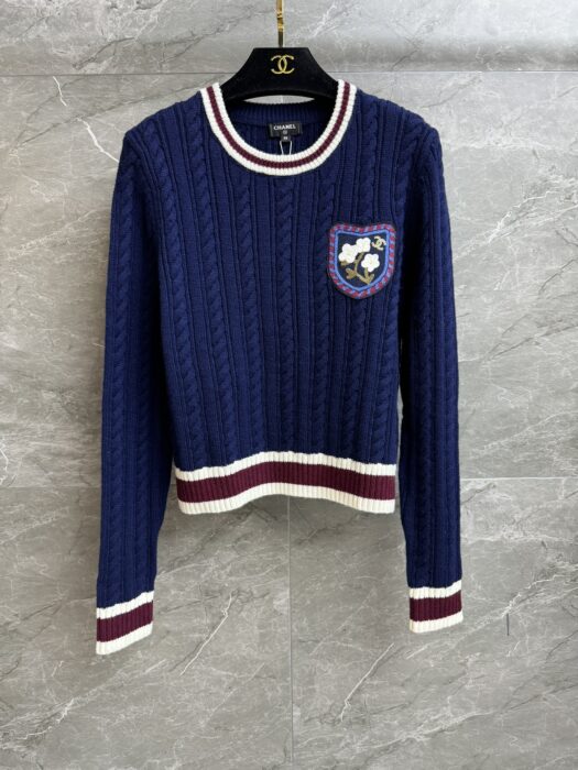 샤넬 네이비 블루 스웨터 레플리카 미러급 SA급 S급 고퀄리티 하이엔드 최상급 의류 [여성] 2