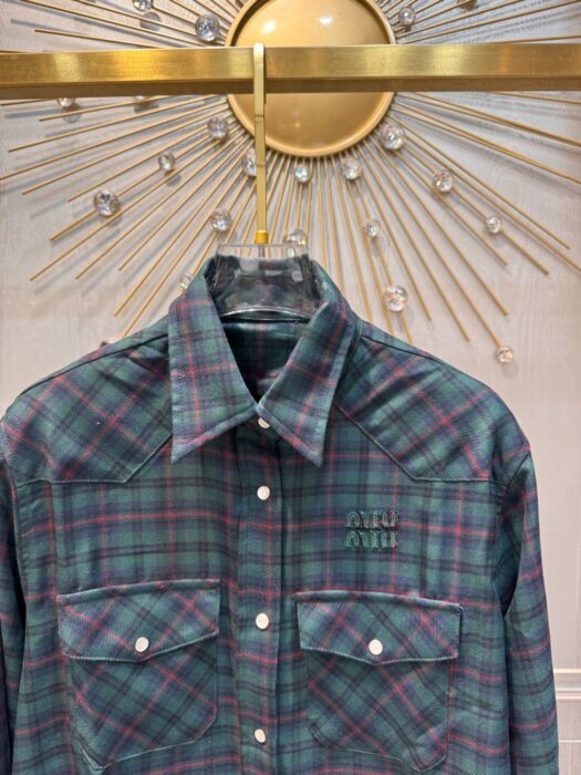 미우미우 체크 셔츠 레플리카 미러급 SA급 S급 고퀄리티 하이엔드 최상급 의류 [여성] 5