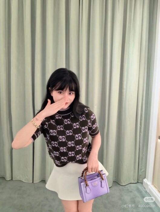 구찌 벨뱃 자카드 반팔 니트 레플리카 미러급 SA급 S급 고퀄리티 하이엔드 최상급 의류 [여성] 5