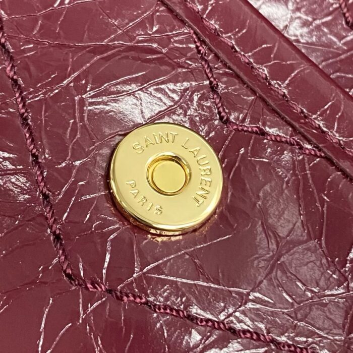 생로랑 빈티지 가죽 소재 NIKI BABY 633160 와인 금장 레플리카 미러급 SA급 S급 고퀄리티 최상급 하이엔드 크로스백 가방 [여성] 7