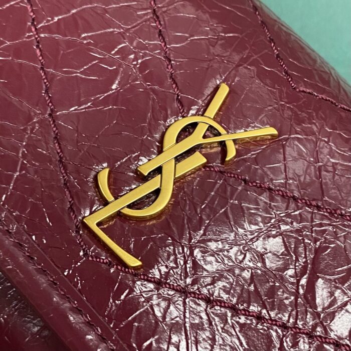 생로랑 빈티지 가죽 소재 NIKI BABY 633160 와인 금장 레플리카 미러급 SA급 S급 고퀄리티 최상급 하이엔드 크로스백 가방 [여성] 6