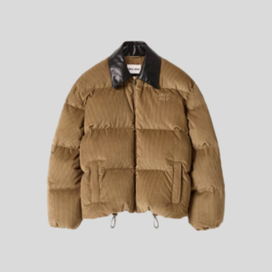 미우미우 코듀로이 및 나파 가죽 다운 자켓 레플리카 미러급 SA급 S급 고퀄리티 하이엔드 최상급 의류 [여성]