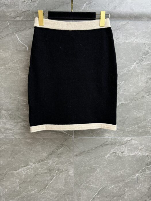 샤넬 콘트라스트 니트 스커트 레플리카 미러급 SA급 S급 고퀄리티 하이엔드 최상급 의류 [여성] 8