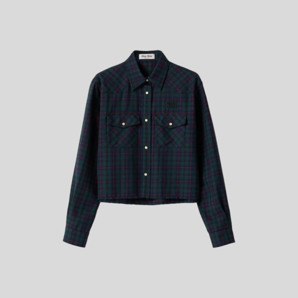 미우미우 체크 셔츠 레플리카 미러급 SA급 S급 고퀄리티 하이엔드 최상급 의류 [여성]