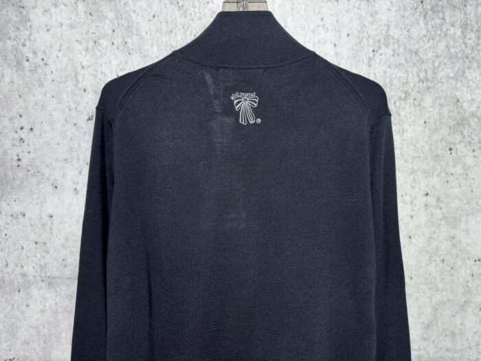 아크네스튜디오 ACNE Studios 뒷면 나비매듭 자수 지퍼 가디건 블랙 레플리카 미러급 SA급 S급 고퀄리티 하이엔드 최상급 의류 [남성] 6