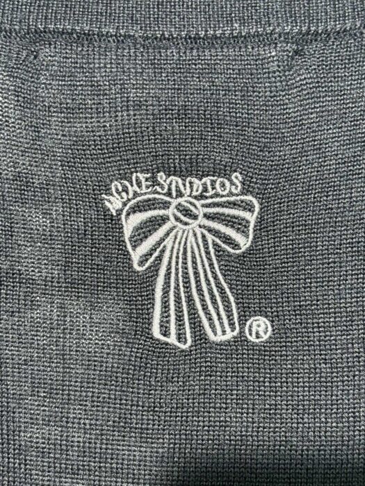 아크네스튜디오 ACNE Studios 뒷면 나비매듭 자수 지퍼 가디건 블랙 레플리카 미러급 SA급 S급 고퀄리티 하이엔드 최상급 의류 [남성] 13