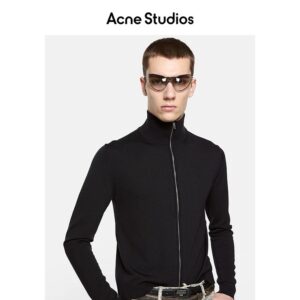 아크네스튜디오 ACNE Studios 뒷면 나비매듭 자수 지퍼 가디건 블랙 레플리카 미러급 SA급 S급 고퀄리티 하이엔드 최상급 의류 [남성]