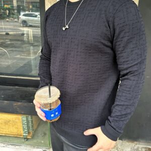 펜디 올 오버 FF로고 입체 자카드 니트 블랙 레플리카 미러급 SA급 S급 고퀄리티 하이엔드 최상급 의류 [남성]