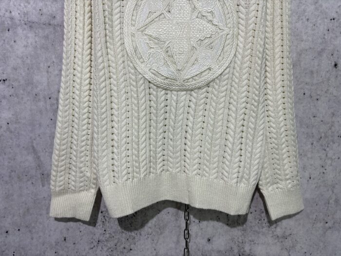 루이비통 점보 플라워 로고 자카드 니트 아이보리 레플리카 미러급 SA급 S급 고퀄리티 하이엔드 최상급 의류 [남성여성공용] 7