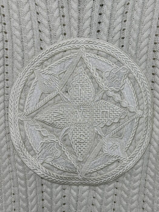 루이비통 점보 플라워 로고 자카드 니트 아이보리 레플리카 미러급 SA급 S급 고퀄리티 하이엔드 최상급 의류 [남성여성공용] 11