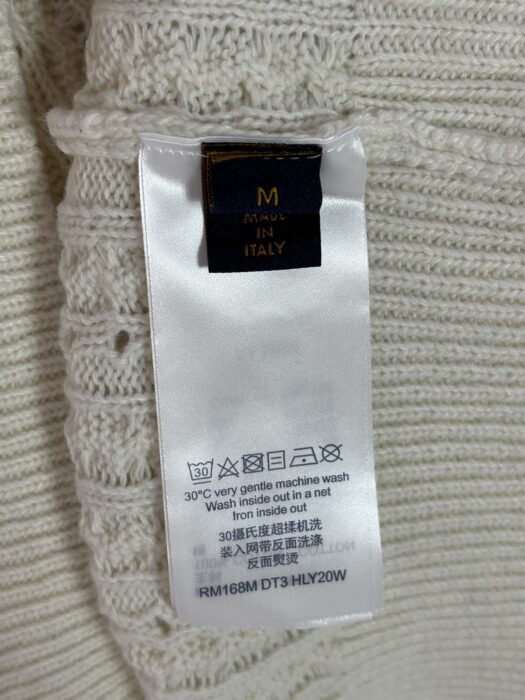 루이비통 점보 플라워 로고 자카드 니트 아이보리 레플리카 미러급 SA급 S급 고퀄리티 하이엔드 최상급 의류 [남성여성공용] 15