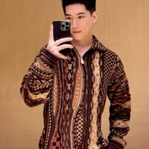 루이비통 니고 자카드 반지퍼 니트 브라운 레플리카 미러급 SA급 S급 고퀄리티 하이엔드 최상급 의류 [남성여성공용]