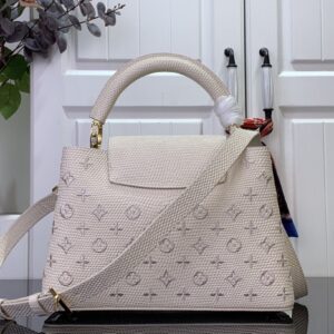 루이비통 카퓌신 BB 로고 자수 M48865 화이트 레플리카 미러급 SA급 S급 고퀄리티 최상급 하이엔드 가방 [여성]