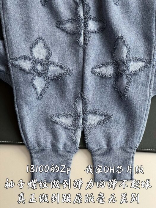 루이비통 아플리케 프라워 니트 블루 레플리카 미러급 SA급 S급 고퀄리티 하이엔드 최상급 의류 [남성여성공용] 6