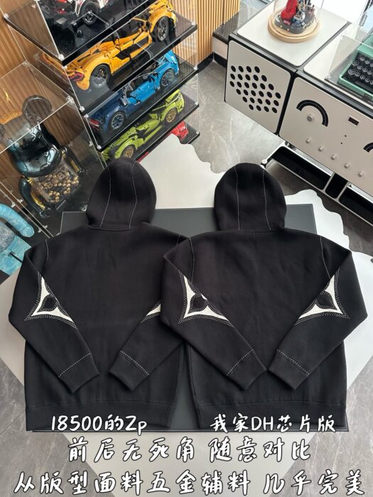 루이비통 LV 소매 프라워 니트 후드집업 블랙 레플리카 미러급 SA급 S급 고퀄리티 하이엔드 최상급 의류 [남성여성공용] 4