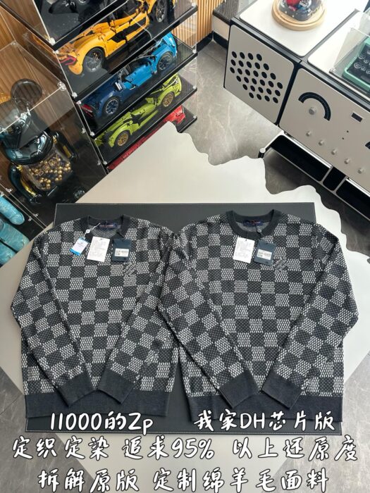 루이비통 LV 면양 털 다미에 니트 레플리카 미러급 SA급 S급 고퀄리티 하이엔드 최상급 의류 [남성여성공용] 3