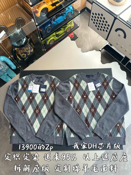 루이비통 아가일 크루넥 그레이 울니트 레플리카 미러급 SA급 S급 고퀄리티 하이엔드 최상급 의류 [남성여성공용] 3