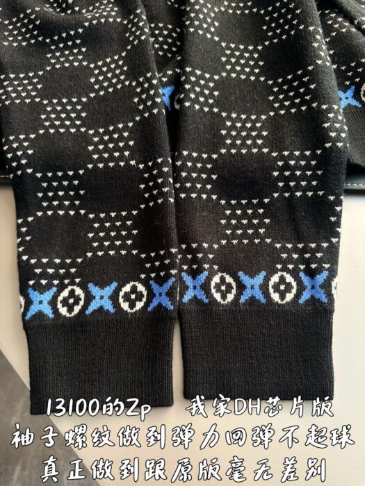 루이비통 LV 빈티지 프라워 자카드 니트 블랙 레플리카 미러급 SA급 S급 고퀄리티 하이엔드 최상급 의류 [남성여성공용] 9