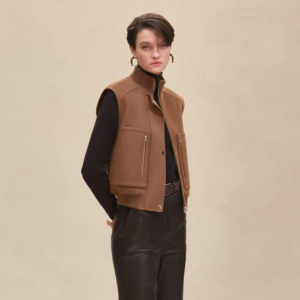 에르메스 슬리브리스 숏 붐버 자켓 레플리카 미러급 SA급 S급 고퀄리티 하이엔드 최상급 의류 [여성]