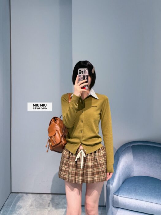 미우미우 체크 미니 스커트 레플리카 미러급 SA급 S급 고퀄리티 하이엔드 최상급 의류 [여성] 3