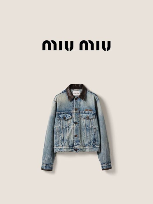 미우미우 데님 블루종 자켓, 팬츠 레플리카 미러급 SA급 S급 고퀄리티 하이엔드 최상급 의류 [여성] 24