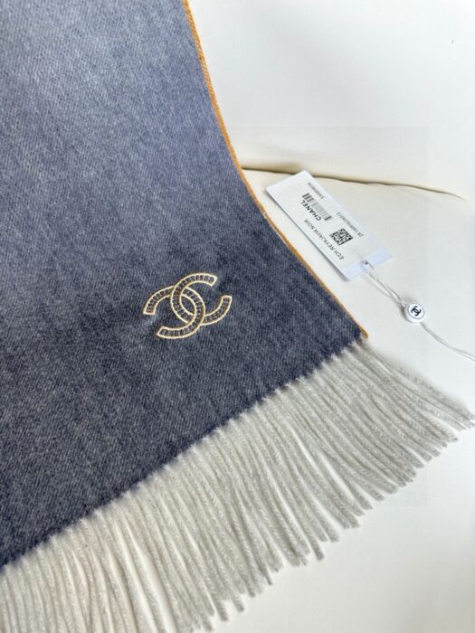 샤넬 CC로고 자수 캐시미어 양색 스카프 그레이 레플리카 미러급 SA급 S급 고퀄리티 최상급 하이엔드 머플러 목도리 [남성여성공용] 7
