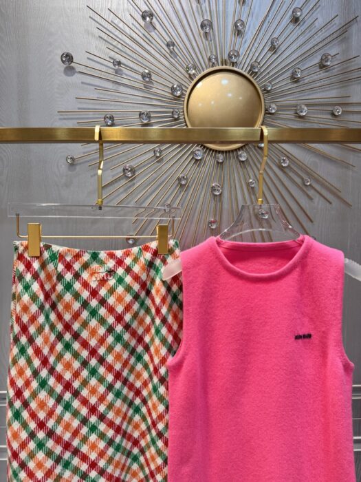 미우미우 캐시미어와 실크 크루넥 니트 탑(2color) 레플리카 미러급 SA급 S급 고퀄리티 하이엔드 최상급 의류 [여성] 12