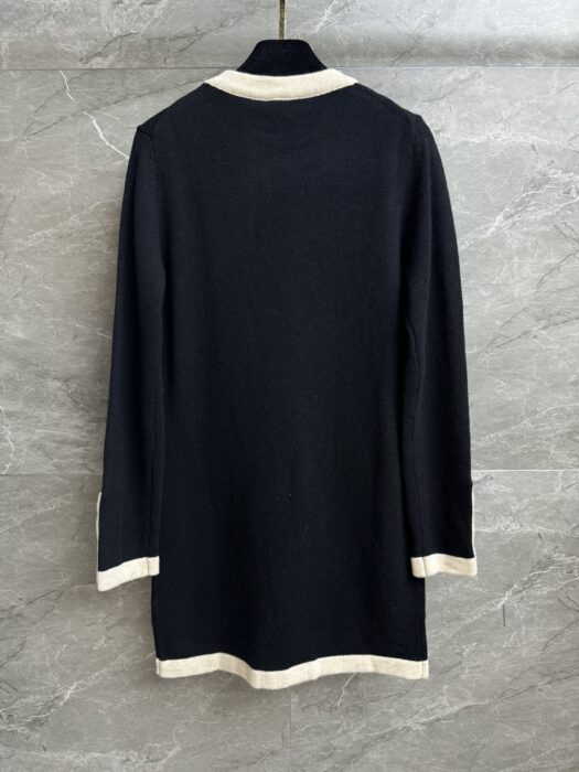 샤넬 콘트라스트 니트 드레스 레플리카 미러급 SA급 S급 고퀄리티 하이엔드 최상급 의류 [여성] 7