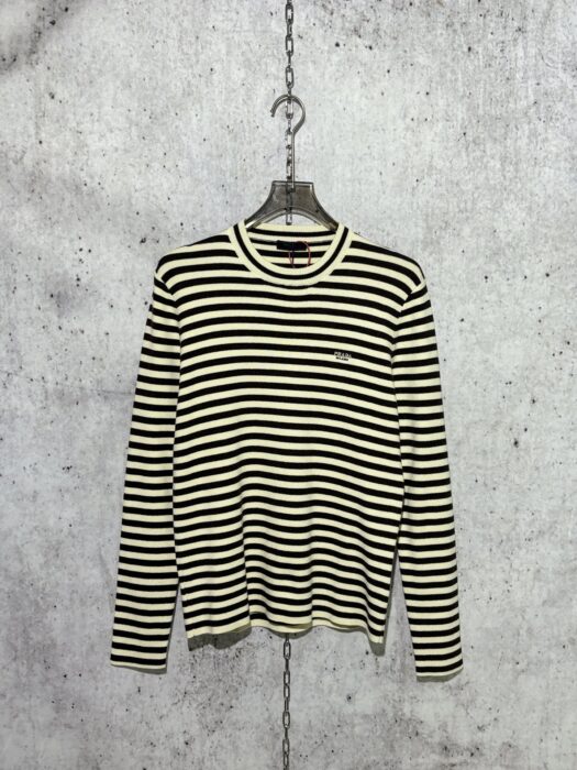 프라다 모노그램 스트라이프 니트 블랙 베이지 레플리카 미러급 SA급 S급 고퀄리티 하이엔드 최상급 의류 [남성여성공용] 3