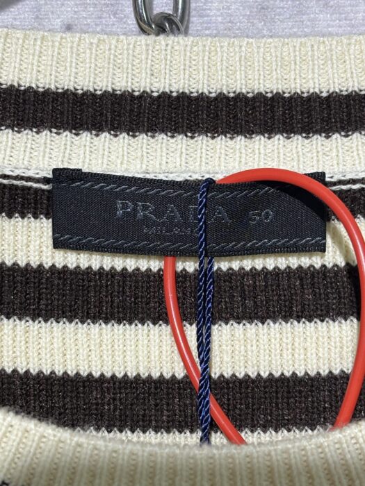 프라다 모노그램 스트라이프 니트 블랙 베이지 레플리카 미러급 SA급 S급 고퀄리티 하이엔드 최상급 의류 [남성여성공용] 12