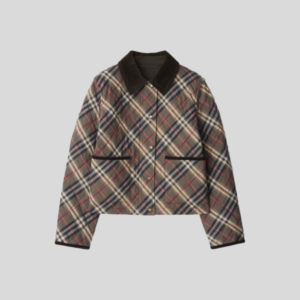 버버리 크롭 체크 퀼팅 코튼 자켓 레플리카 미러급 SA급 S급 고퀄리티 하이엔드 최상급 의류 [여성]